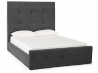 Serene Katherine 6ft Super Kingsize Charcoal Fabric Ottoman Bed Frame Thumbnail