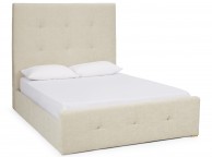 Serene Katherine 4ft6 Double Pearl Fabric Ottoman Bed Frame Thumbnail