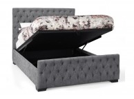 Serene Lillian 6ft Super Kingsize Steel Fabric Ottoman Bed Frame Thumbnail