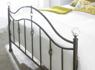 Limelight Cygnus 4ft6 Double Black Chrome Metal Bed Frame with Crystals Thumbnail