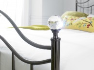 Limelight Cygnus 4ft6 Double Black Chrome Metal Bed Frame with Crystals Thumbnail