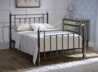 Limelight Libra 4ft6 Double Black Chrome Metal Bed Frame With Crystals Thumbnail