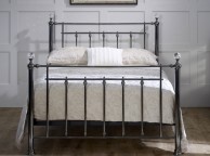 Limelight Libra 4ft6 Double Black Chrome Metal Bed Frame With Crystals Thumbnail