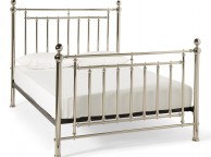 Serene Solomon 5ft King Size Nickel Metal Bed Frame Thumbnail