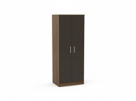 Birlea Cannes Wardrobe Walnut with Black Thumbnail