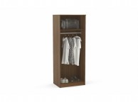 Birlea Cannes Wardrobe Walnut with Black Thumbnail