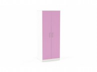 Birlea Cannes Wardrobe White with Pink Thumbnail