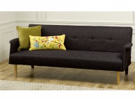 Limelight Vega Black Sofa Bed Thumbnail