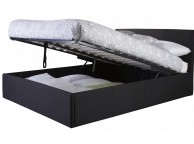 GFW Ascot 4ft6 Double Black Fabric Ottoman Bed Frame Thumbnail
