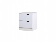 Birlea Paddington Bedside Table White and Oak Thumbnail