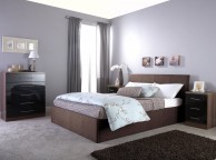 GFW Ascot 5ft Kingsize Brown Fabric Ottoman Bed Frame Thumbnail