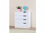 Birlea Paddington 4 Drawer Chest White and Oak Thumbnail