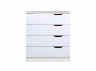 Birlea Paddington 4 Drawer Chest White and Oak Thumbnail