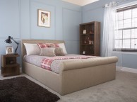 GFW Carolina 4ft6 Double Bronze Fabric Ottoman Bed Frame Thumbnail