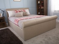 GFW Carolina 5ft Kingsize Bronze Fabric Ottoman Bed Frame Thumbnail
