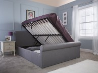 GFW Carolina 5ft Kingsize Silver Fabric Ottoman Bed Frame Thumbnail