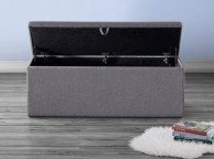 Birlea Sorrento Storage Ottoman in Grey Fabric Thumbnail