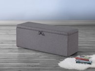 Birlea Sorrento Storage Ottoman in Grey Fabric Thumbnail