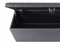 Birlea Sorrento Storage Ottoman in Grey Fabric Thumbnail