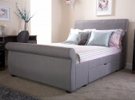 GFW Alabama 4ft6 Double Silver Fabric Storage Bed Thumbnail