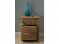 Birlea Santiago 3 Drawer Bedside Cabinet Thumbnail