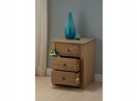 Birlea Santiago 3 Drawer Bedside Cabinet Thumbnail