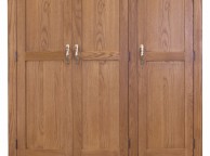 GFW Bowthorpe Oak 3 Door 2 Drawer Wardrobe Thumbnail