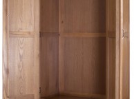 GFW Bowthorpe Oak 2 Door 1 Drawer Wardrobe Thumbnail