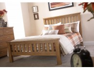 GFW Bowthorpe 5ft Kingsize Oak Bed Frame Thumbnail