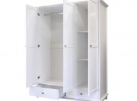 GFW Toulouse White 3 Door 2 Drawer Wardrobe Thumbnail