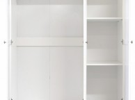 GFW Toulouse White 3 Door 2 Drawer Wardrobe Thumbnail