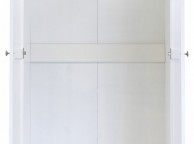 GFW Toulouse White 2 Door 1 Drawer Wardrobe Thumbnail