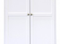 GFW Toulouse White 2 Door 1 Drawer Wardrobe Thumbnail