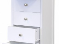 GFW Toulouse White 5 Drawer Narrow Chest Thumbnail