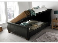 Kaydian Middleton 6ft Super Kingsize Brown Leather Ottoman Bed Thumbnail