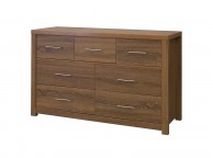 GFW Havana 4 Plus 3 Drawer Oak Finish Chest Thumbnail