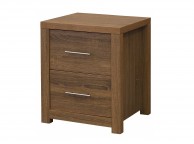 GFW Havana Oak Finish 2 Drawer Bedside Thumbnail