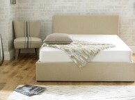 Emporia Stirling 5ft Kingsize Wheat Fabric Ottoman Thumbnail