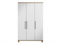 KT Halo Gloss White 3 Door Wardrobe Thumbnail