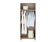 KT Halo Gloss White 2 Door Wardrobe Thumbnail