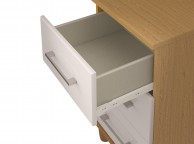 KT Halo Gloss White 3 Drawer Narrow Chest Thumbnail