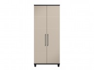 KT Halo Gloss Pale Grey 2 Door Wardrobe Thumbnail