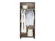 KT Halo Gloss Pale Grey 2 Door Wardrobe Thumbnail