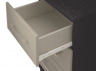 KT Halo Gloss Pale Grey 3 Drawer Narrow Chest Thumbnail