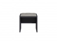 KT Halo Black And Grey Dressing Table Stool Thumbnail