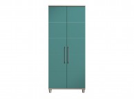 KT Halo Gloss Lagoon 2 Door Wardrobe Thumbnail