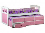 Sweet Dreams Ruby Pink Captains Bed Thumbnail