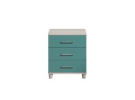 KT Halo Gloss Lagoon 3 Drawer Wide Chest Thumbnail