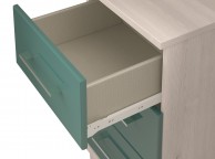 KT Halo Gloss Lagoon 3 Drawer Narrow Chest Thumbnail