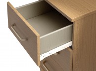 KT Deco Oak 1 Drawer Bedside Pod Chest Thumbnail